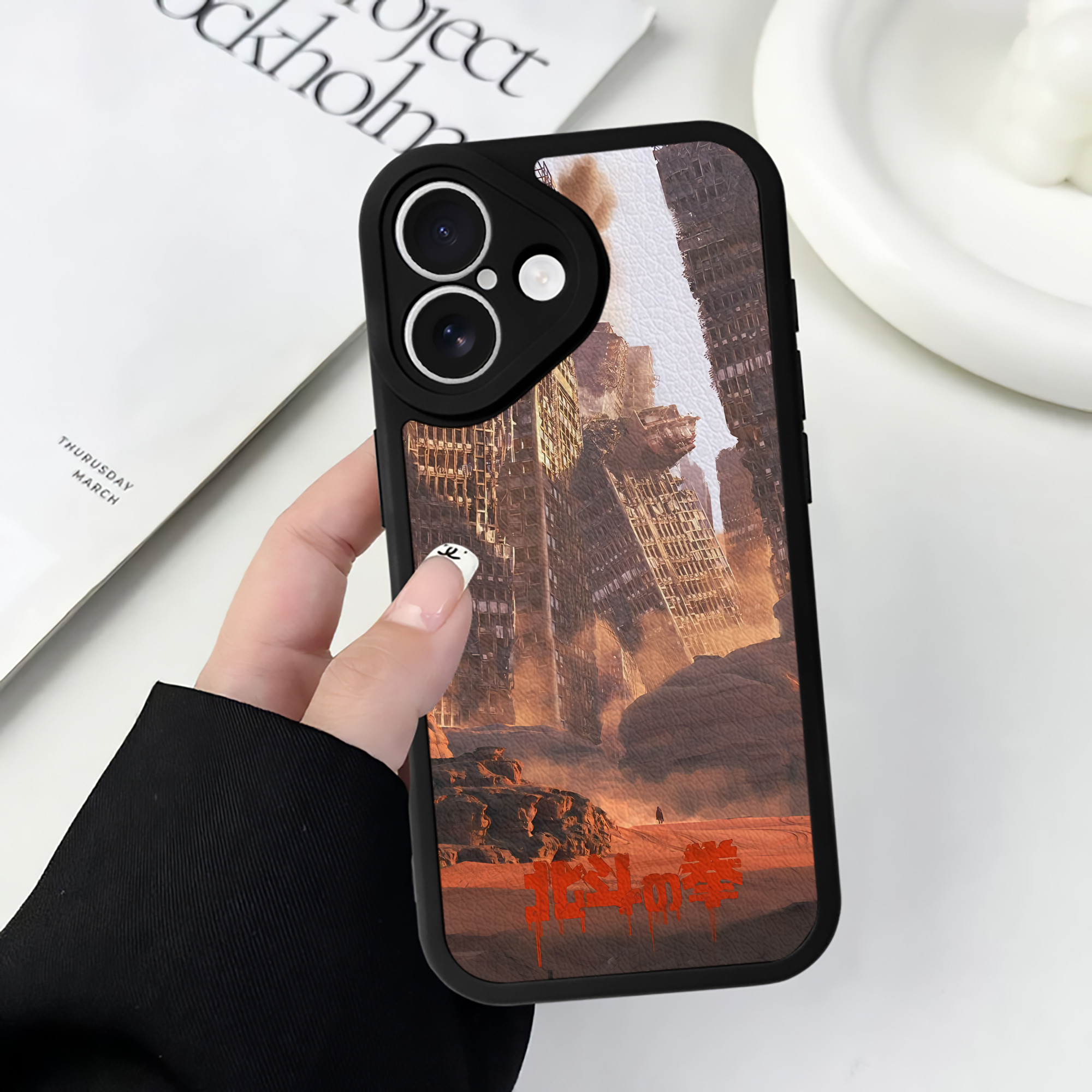 （画像用） 北斗の拳 Fist of the North Star 【iPhone 16シリーズ対応】シリコンスマホケース（レザー調） 材質：シリコン